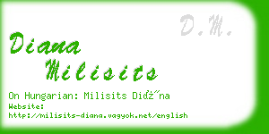 diana milisits business card